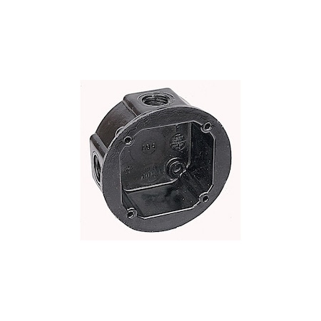 Abb Ceiling Box, 12 cu. in., Round, Non-Metallic AO4-12